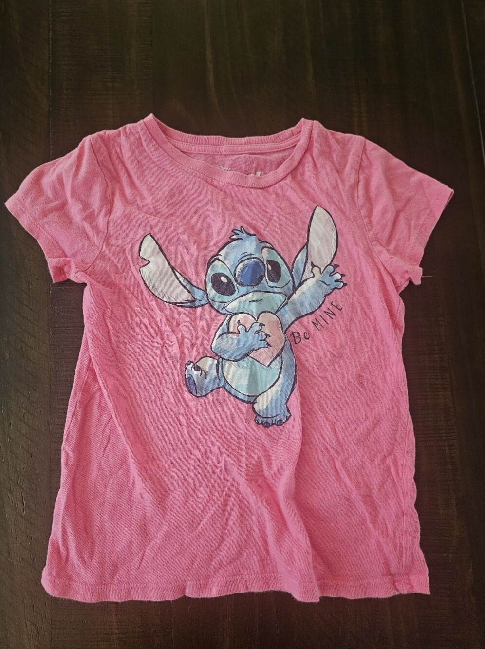 Disney Pink Stitch 'Be Mine' Short Sleeve Tee